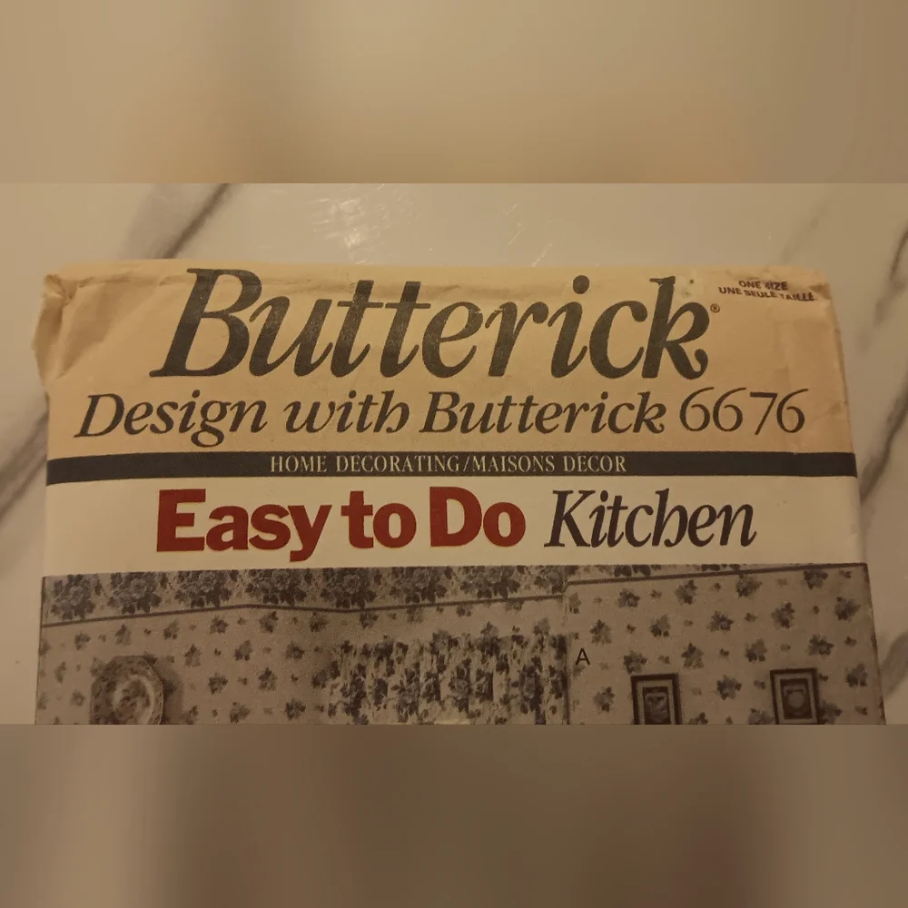 Waverly Easy to Do Kitchen Pattern Set - Blue Floral